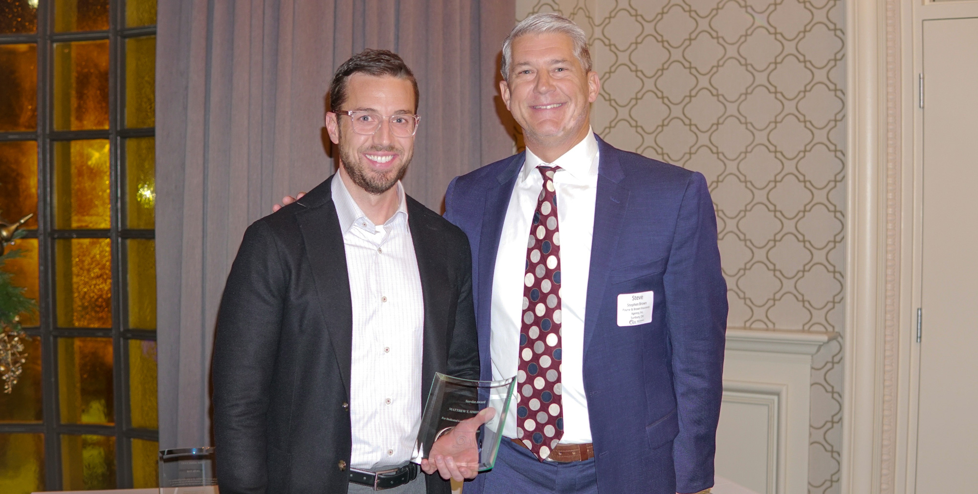 OIA honors Matt Simon with Board Service Award